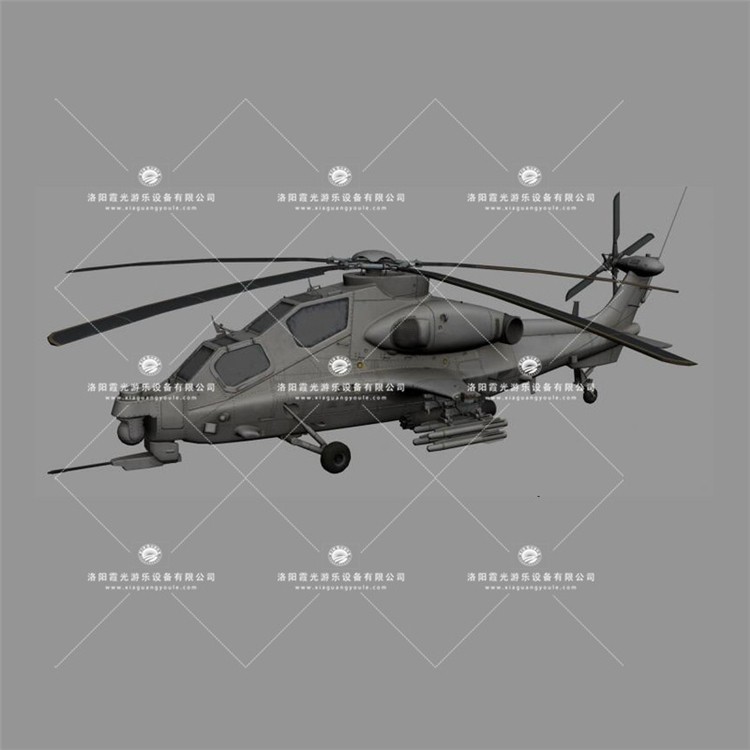 桥东武装直升机3D模型